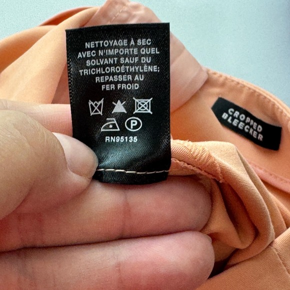 Lafayette 148 New York Womens Size 2‎ Peach Cropped Bleecker Career Work Pants - Picture 14 of 14